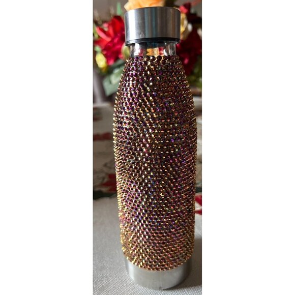 Red Bronze Glass Stone Water Bottle -- 22 Ounces - Picture 3 of 7